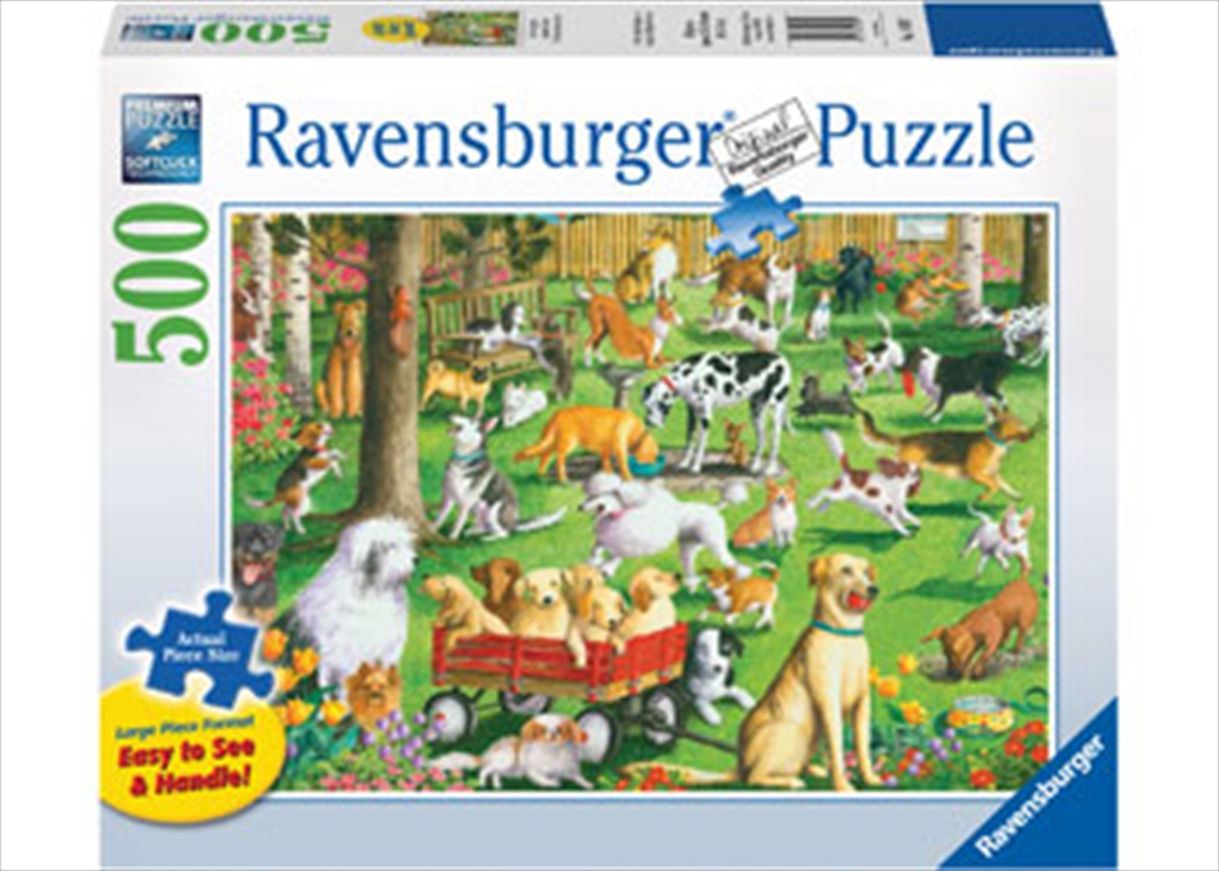 At The Dog Park 500 Piece Puzzle (Large Format)/Product Detail/Nature and Animals