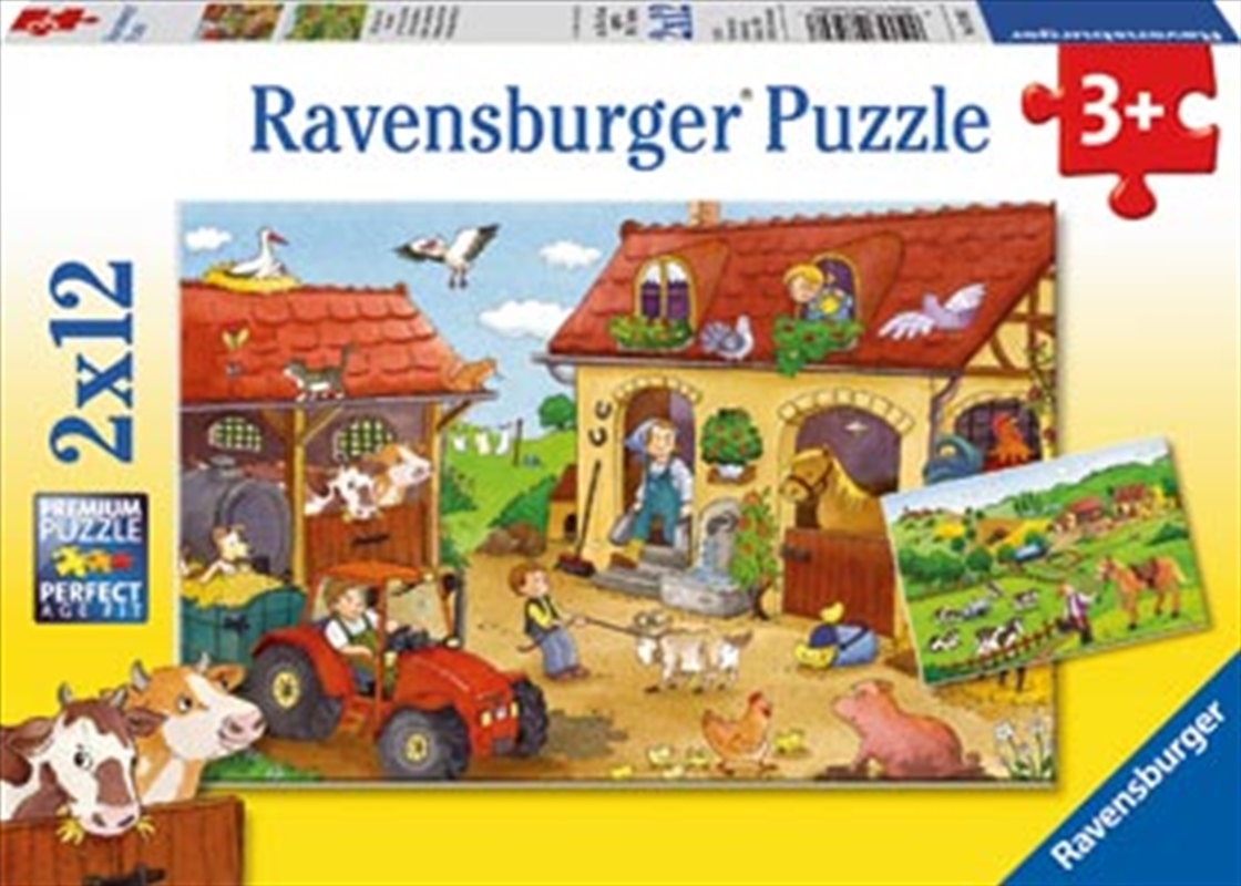 Ravensburger - Working on the Farm Puzzle 2x12 Piece/Product Detail/Education and Kids