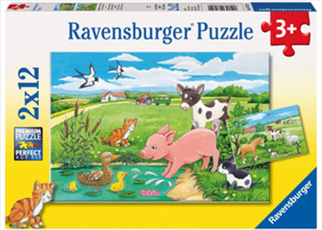 Ravensburger - Baby Farm Animals 2x12 Piece Puzzle/Product Detail/Education and Kids