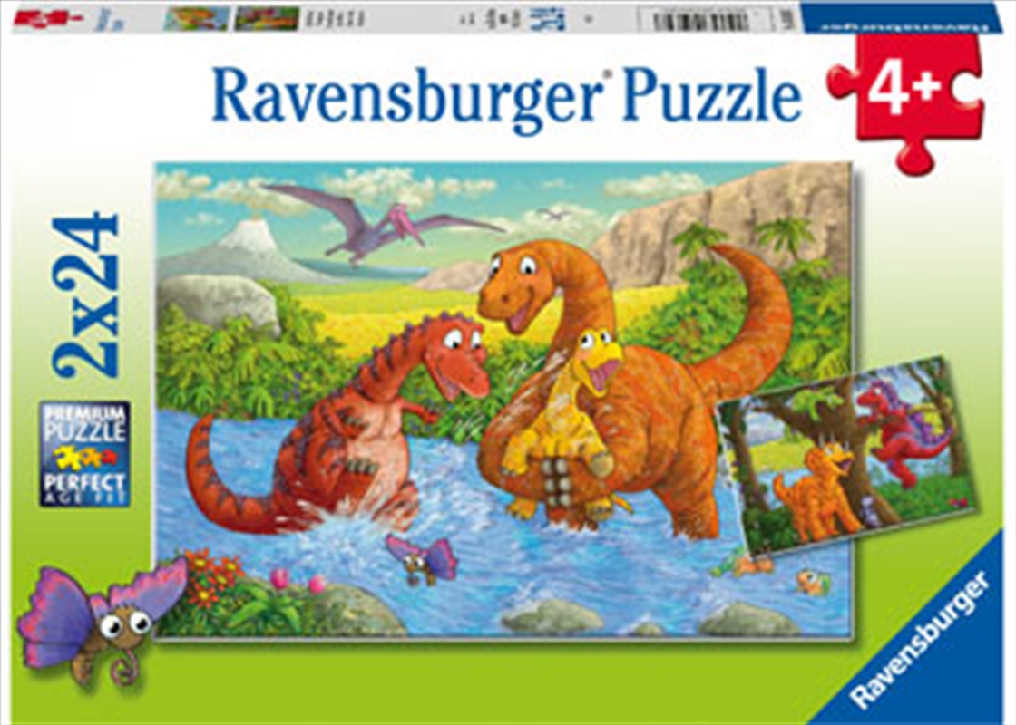 Dinosaurs At Play 2x24 Piece Puzzle/Product Detail/Education and Kids