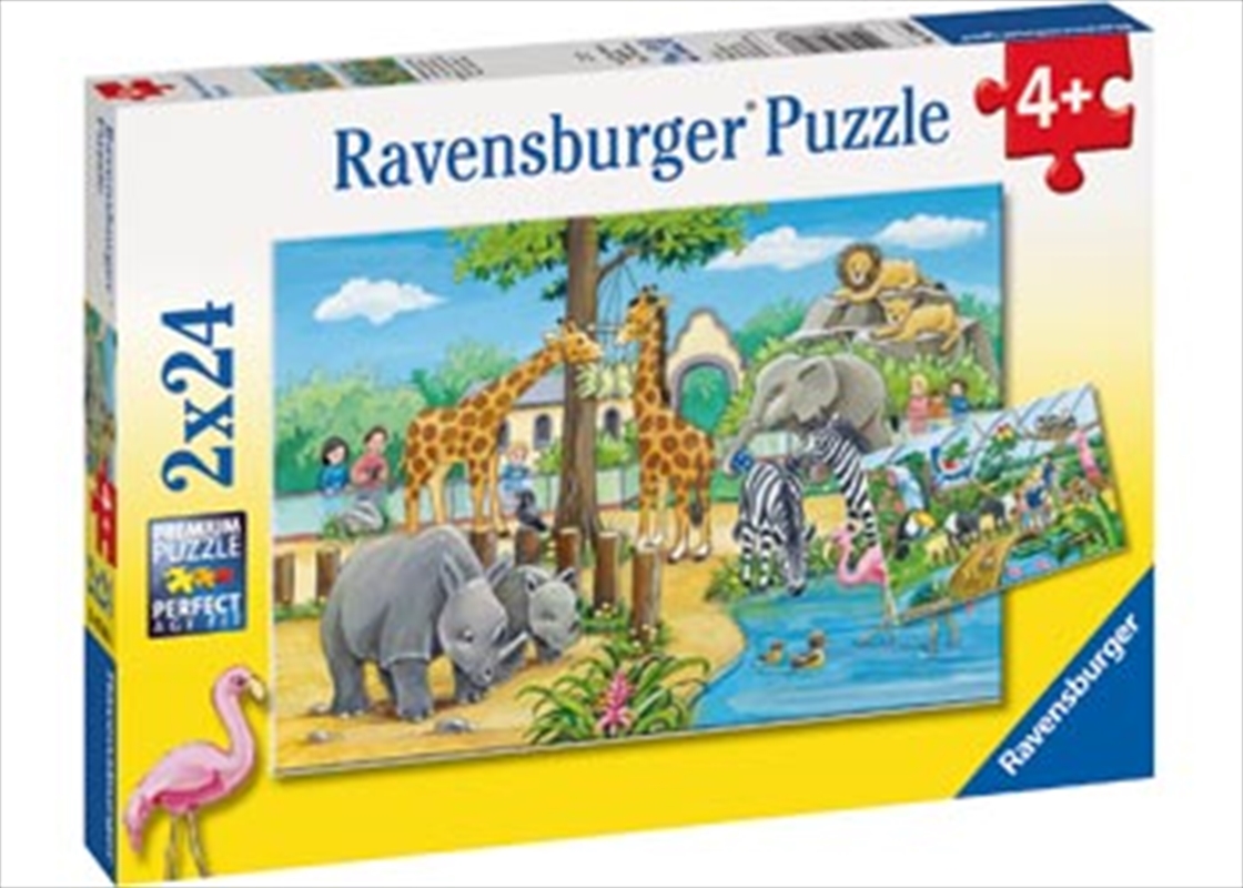 Ravensburger - Welcome to the Zoo Puzzle 2x24 Piece/Product Detail/Education and Kids