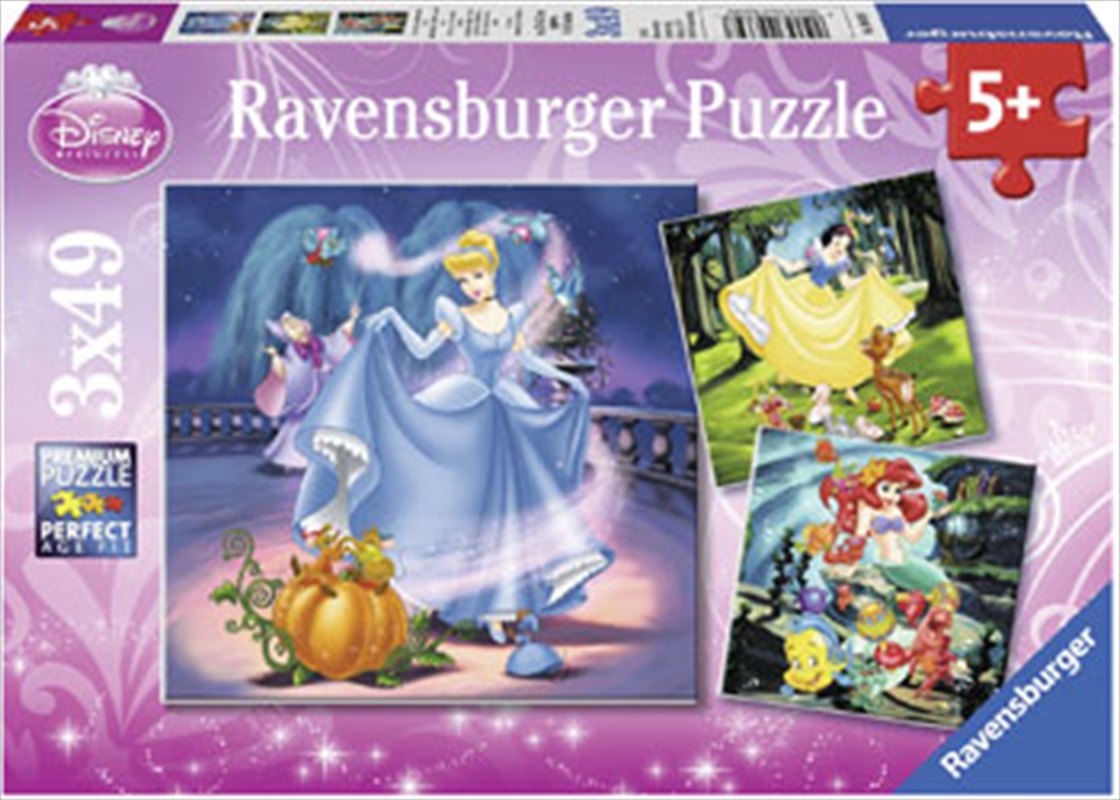 Ravensburger - Disney Snow White Cinderella & Ariel Puzzle 3x49 Piece/Product Detail/Film and TV