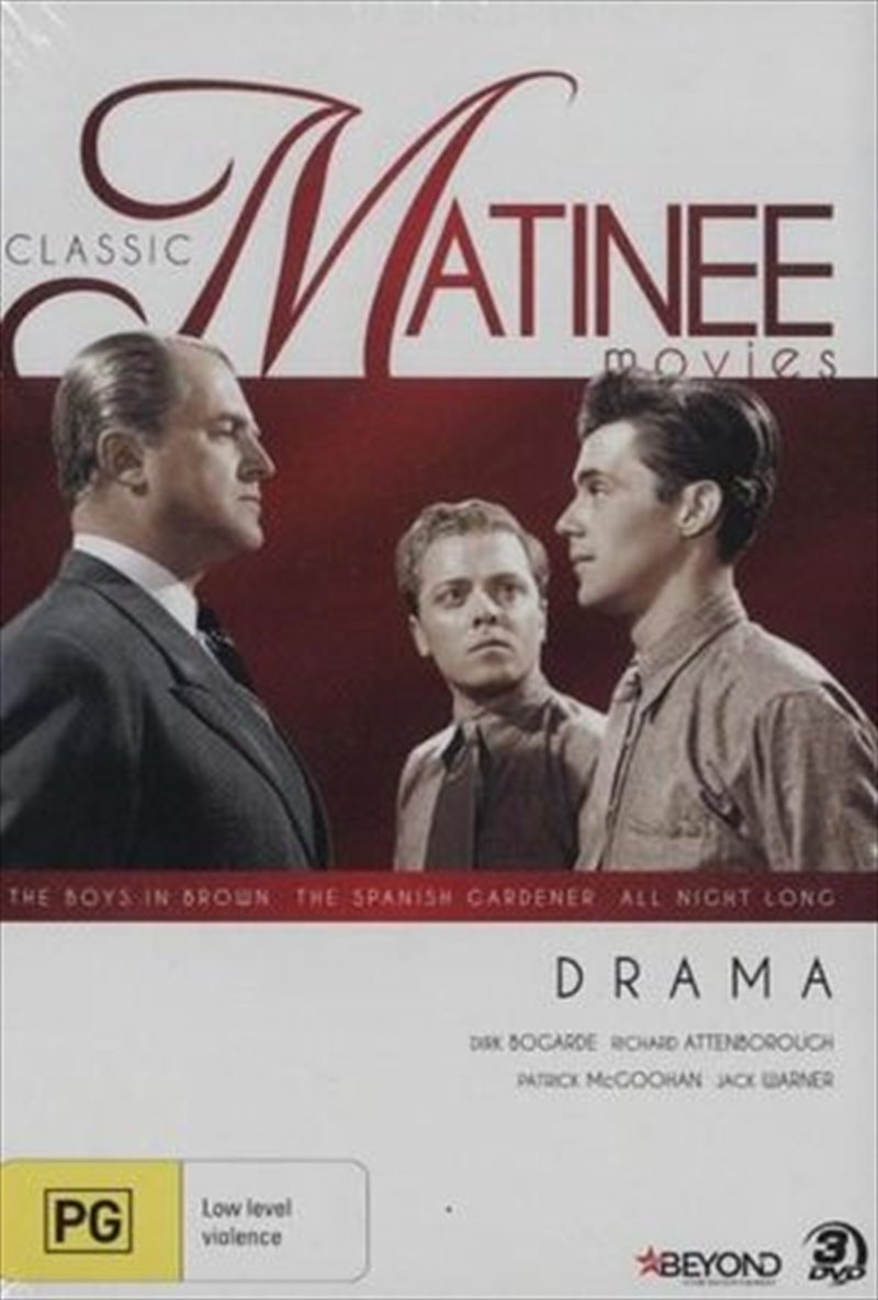 Classic Matinee Movies - Drama - Boys in Brown, The Spanish Gardener and All Night Long | DVD