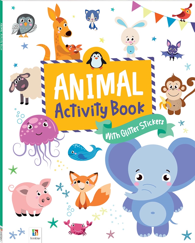 Animal Activity Book With Glitter Stickers | Paperback Book