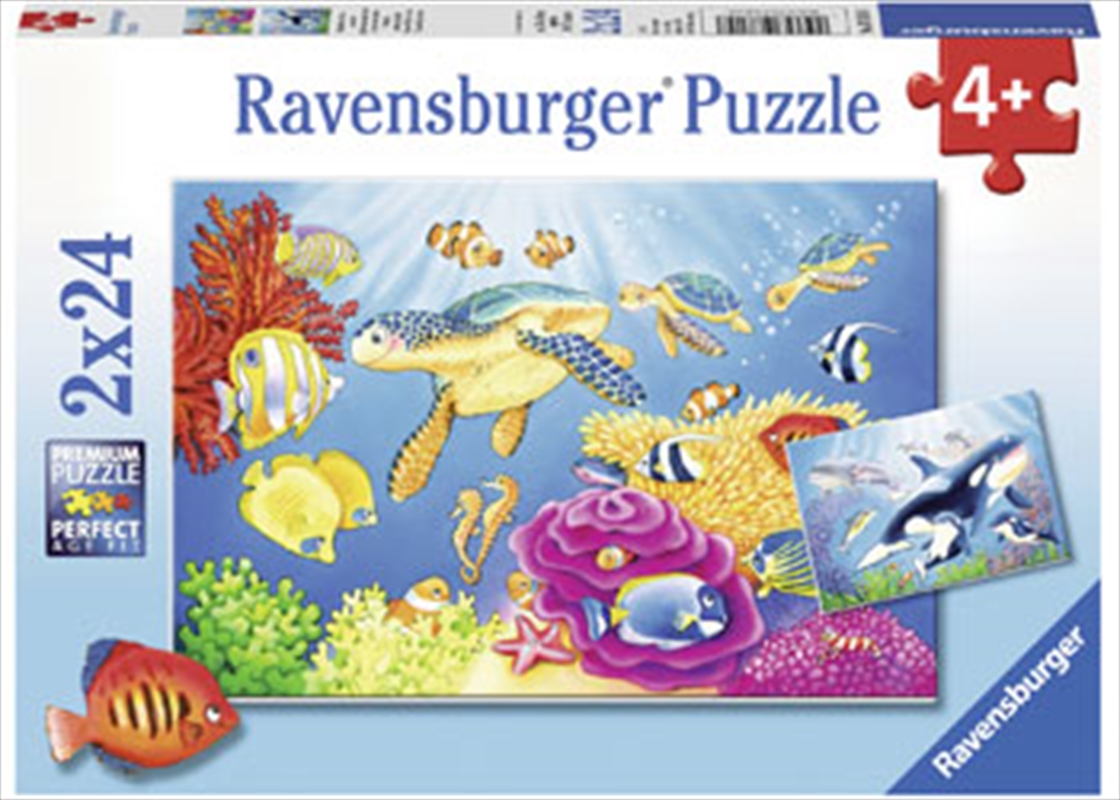 Ravensburger - Colourful Underwater World Puzzle 2x24 Piece Puzzle/Product Detail/Education and Kids