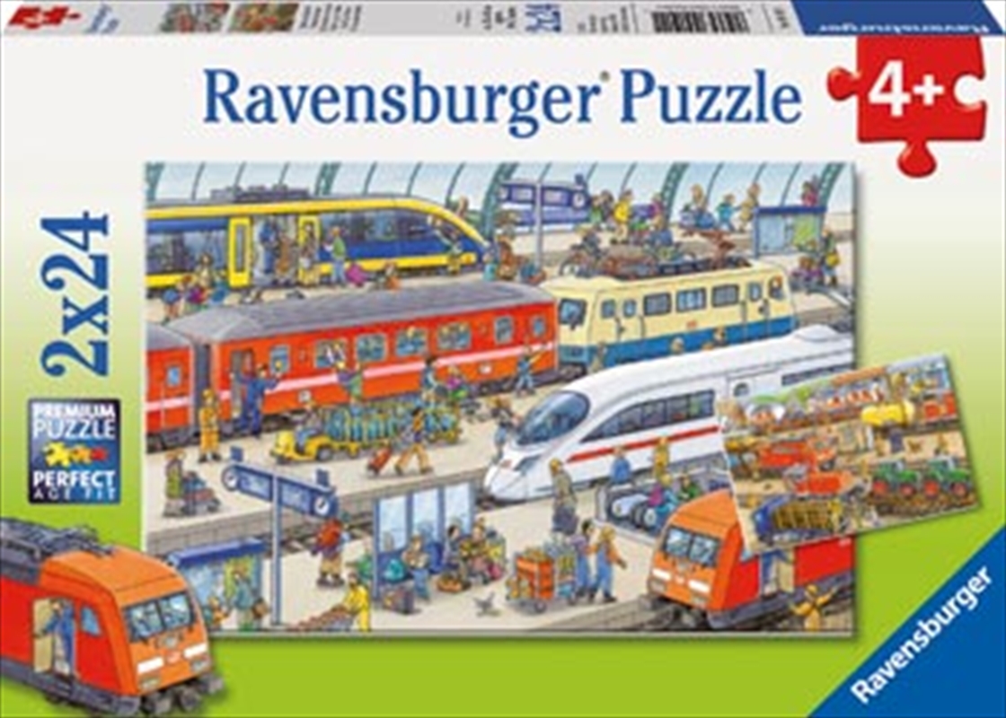 Busy Train Station 2x24 Piece Puzzle/Product Detail/Education and Kids