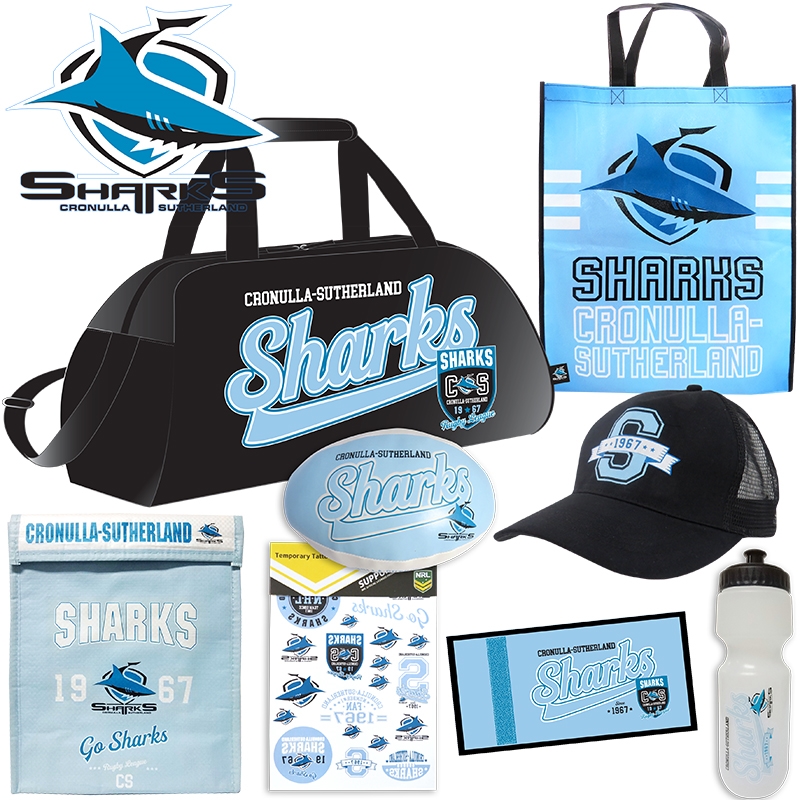 Buy the NRL Cronulla Sharks Showbag Version 1, Easter Showbags Sanity