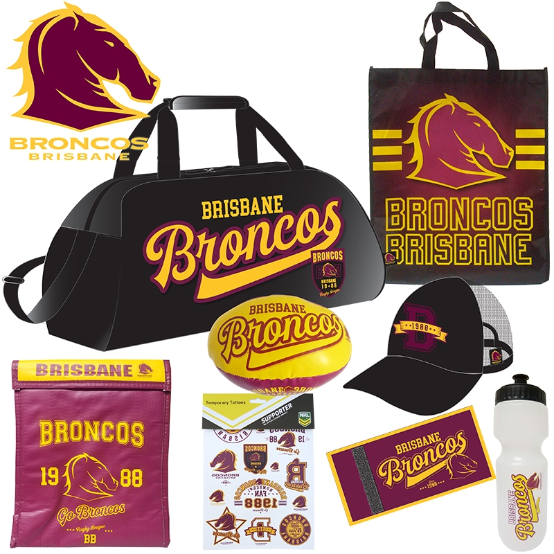 Buy the NRL Brisbane Broncos Showbag Version 1, Easter Showbags Sanity