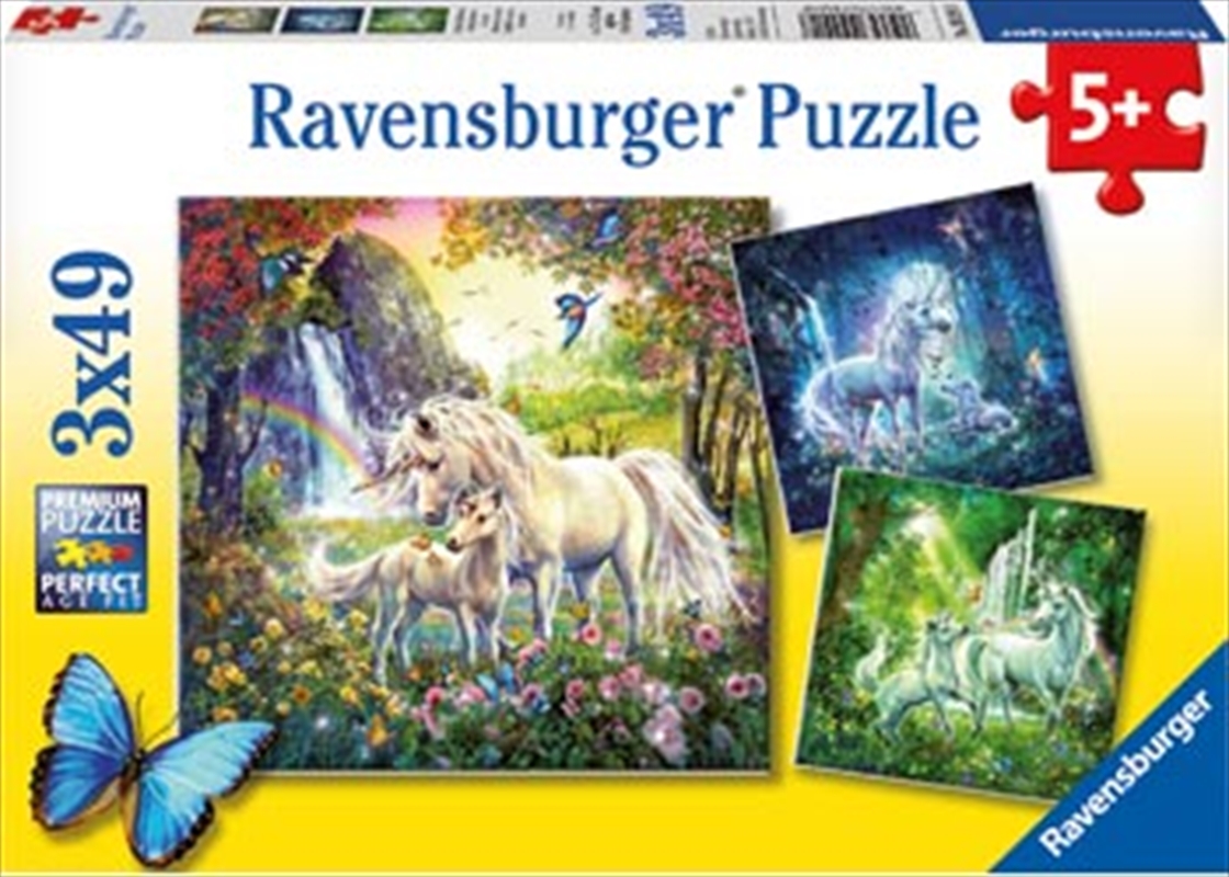 Ravensburger - Beautiful Unicorns Puzzle 3x49 Piece/Product Detail/Nature and Animals