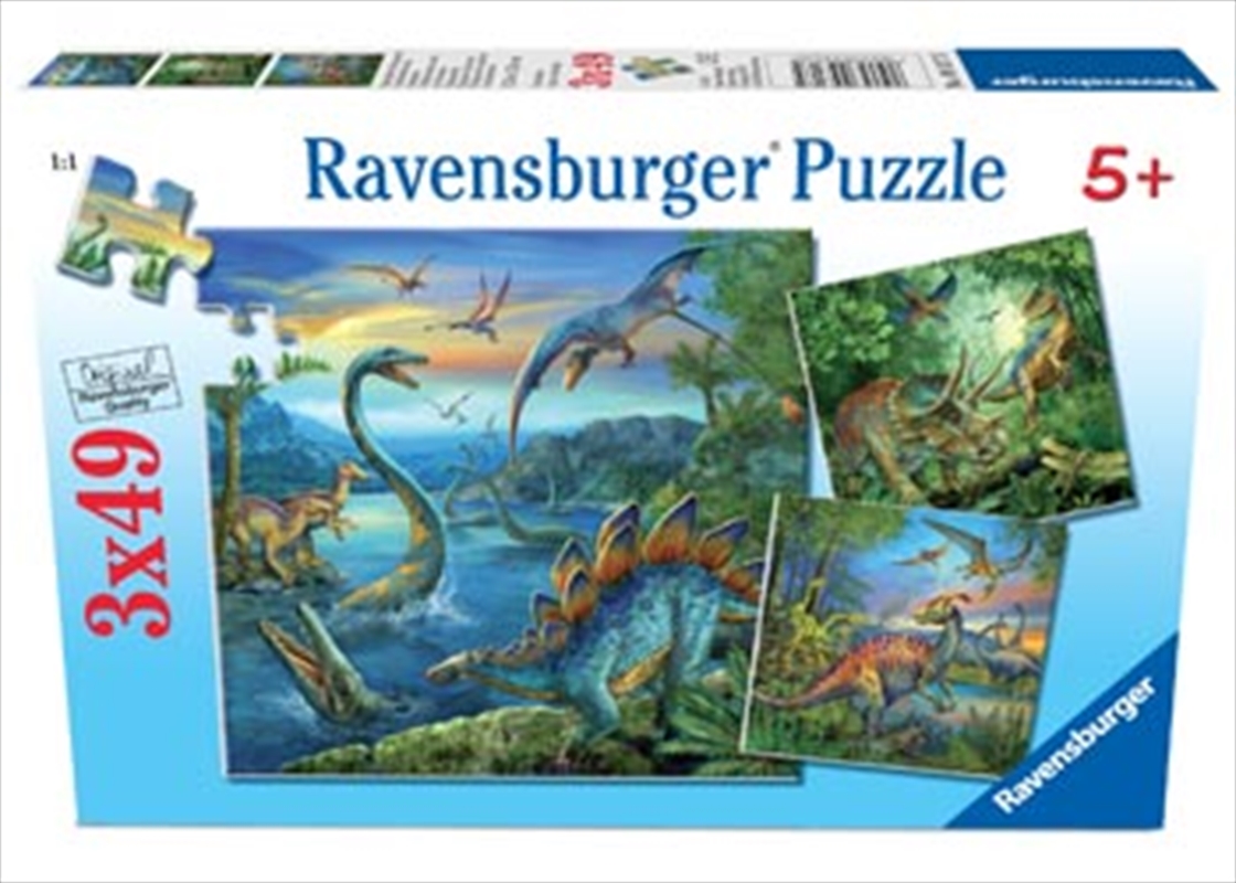 Ravensburger - Dinosaur Fascination Puzzle 3x49 Piece/Product Detail/Nature and Animals
