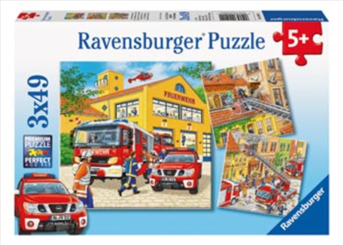 Fire Brigade Run 3x49 Piece Puzzle/Product Detail/Education and Kids