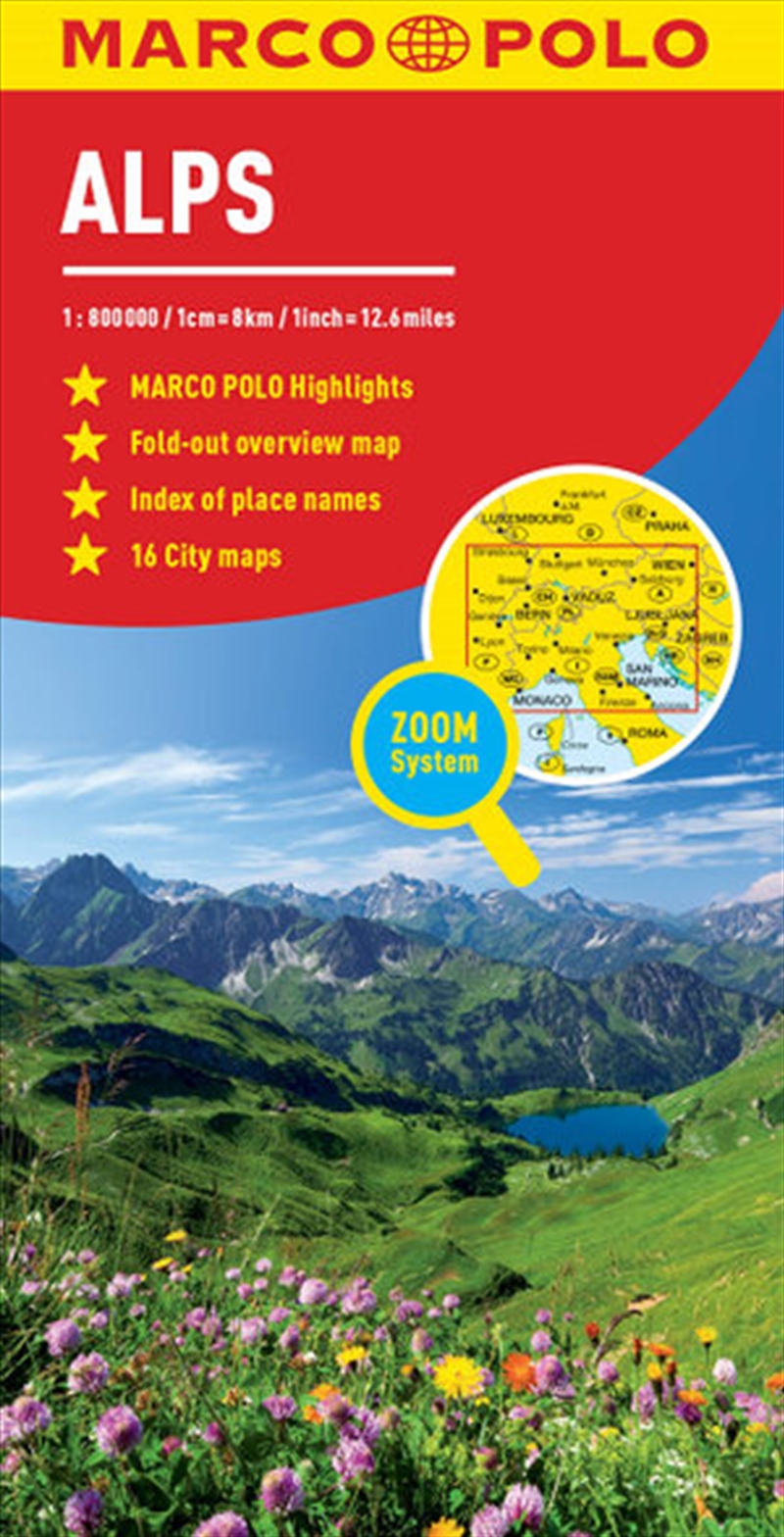 Alps Marco Polo Map/Product Detail/Geography