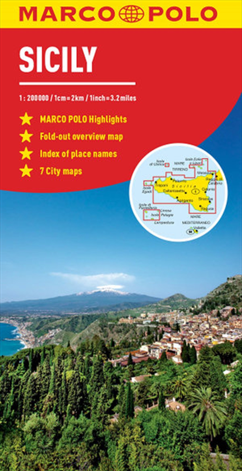 Sicily Marco Polo Map | Sheet Map