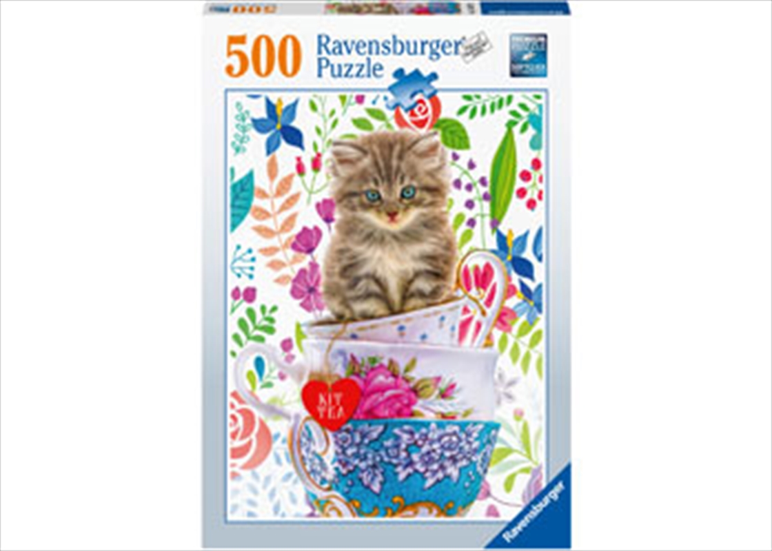 Kitten In A Cup 500 Piece Puzzle | Merchandise
