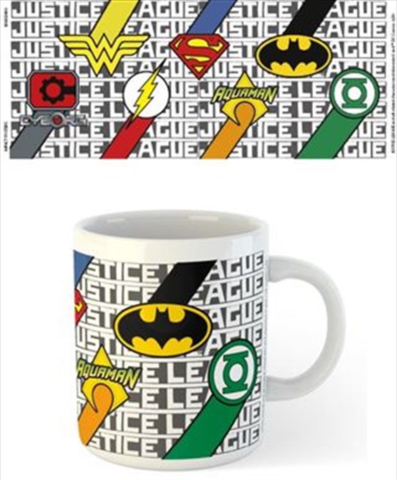 DC Comics - Justice League Logos Diagonal | Merchandise