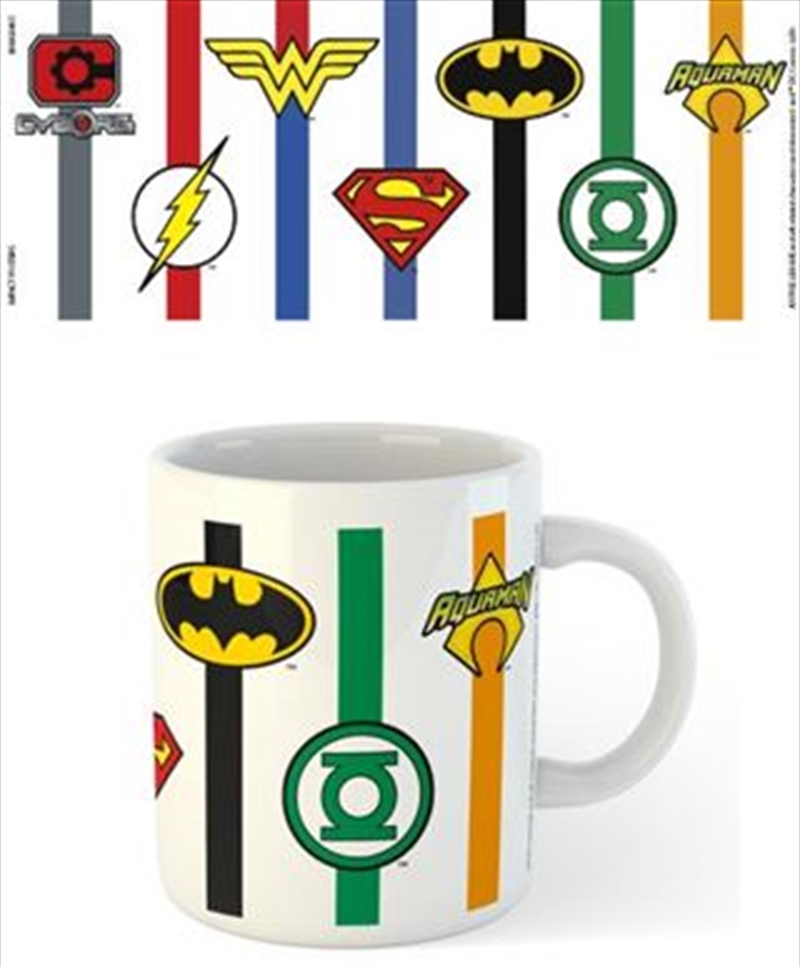 DC Comics - Justice League Logos Stripes | Merchandise