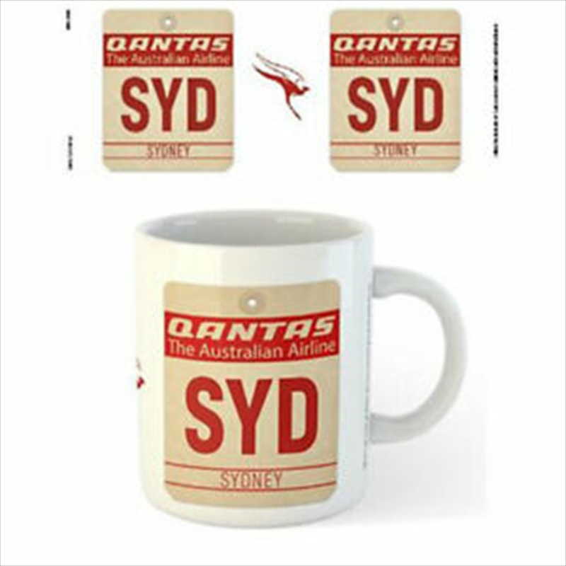 Qantas Syd Airport Code Tag/Product Detail/Mugs