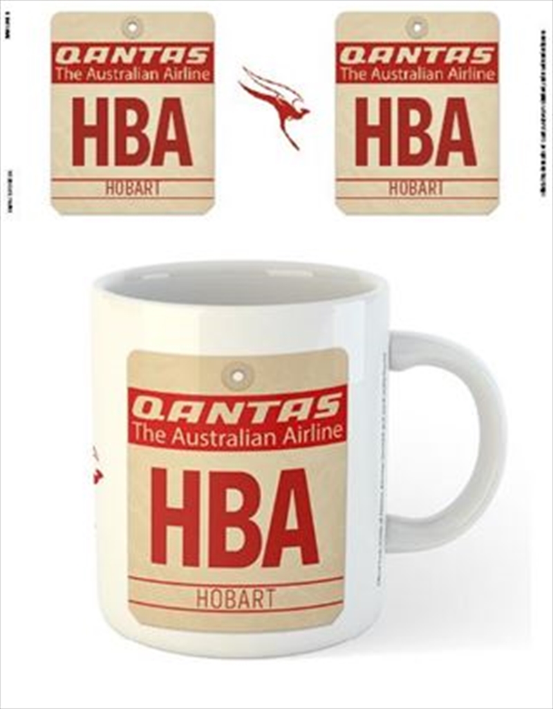 Qantas - HBA Airport Code Tag/Product Detail/Mugs