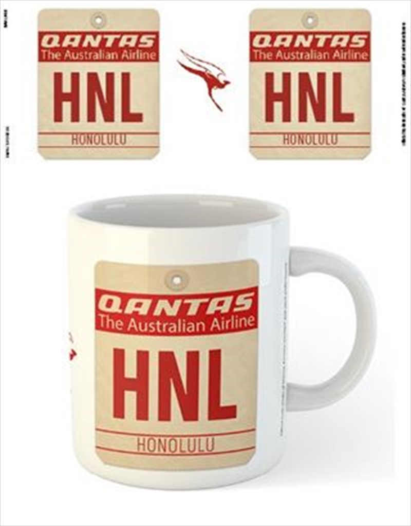 Qantas - HNL Airport Code Tag/Product Detail/Mugs