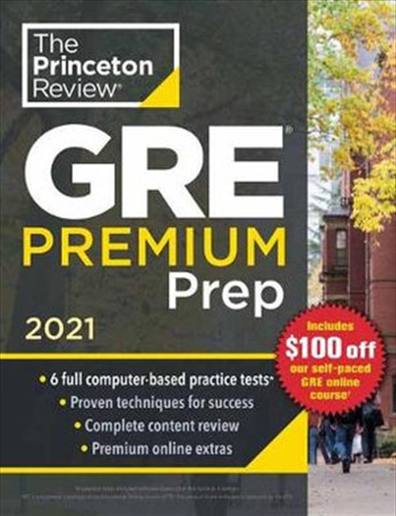Princeton Review GRE Premium Prep, 2021 | Paperback Book