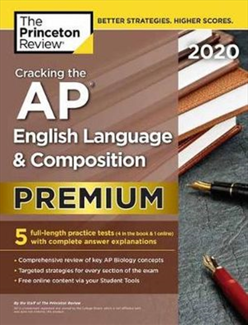 Cracking the AP English Language & Composition Exam 2020, Premium Edition | Paperback Book