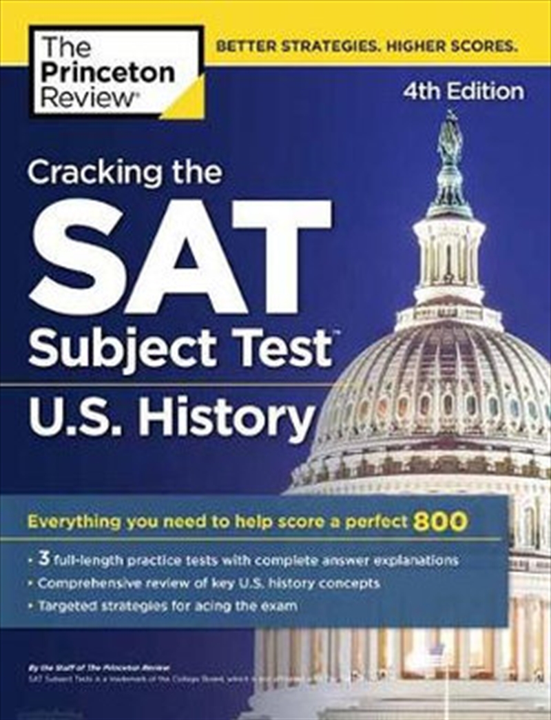 Princeton Review SAT Subject Test U.S. History Prep, 3rd Edition/Product Detail/Education & Textbooks
