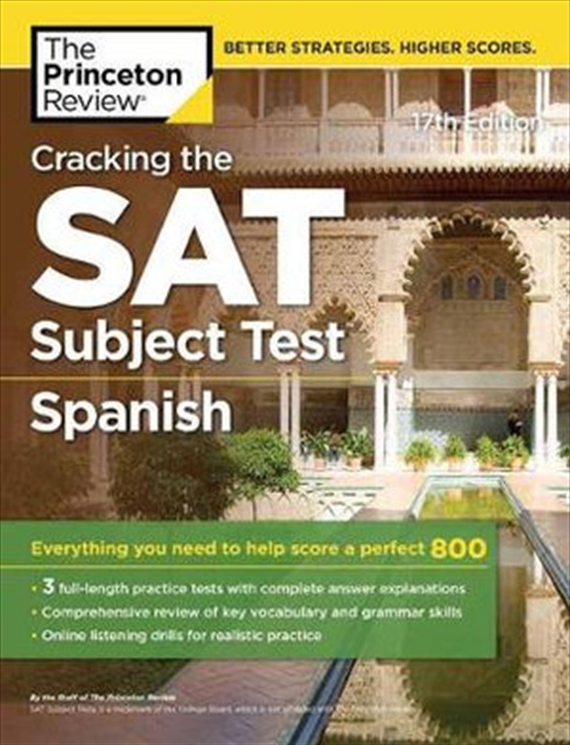 Princeton Review SAT Subject Test Spanish Prep, 17th Edition | Paperback Book