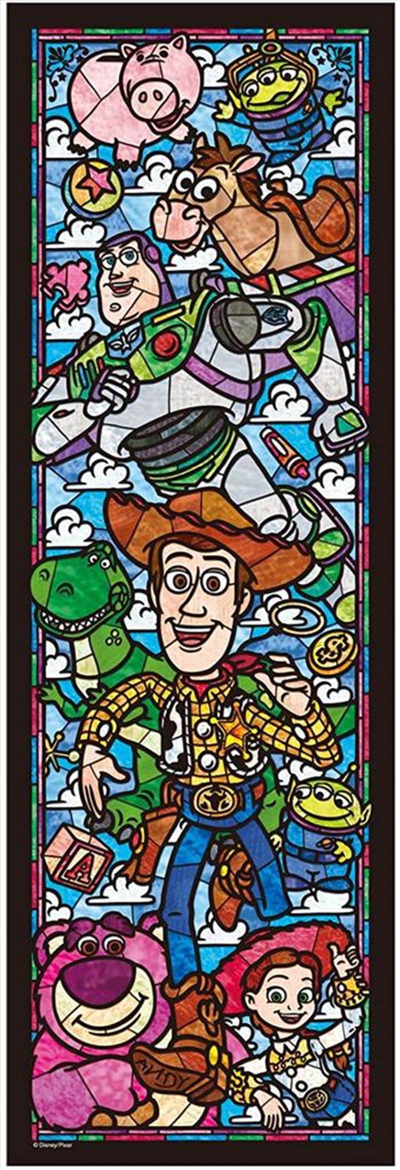 Stained Art 456-piece jigsaw puzzle Toy Story stained glass tightly series 18 