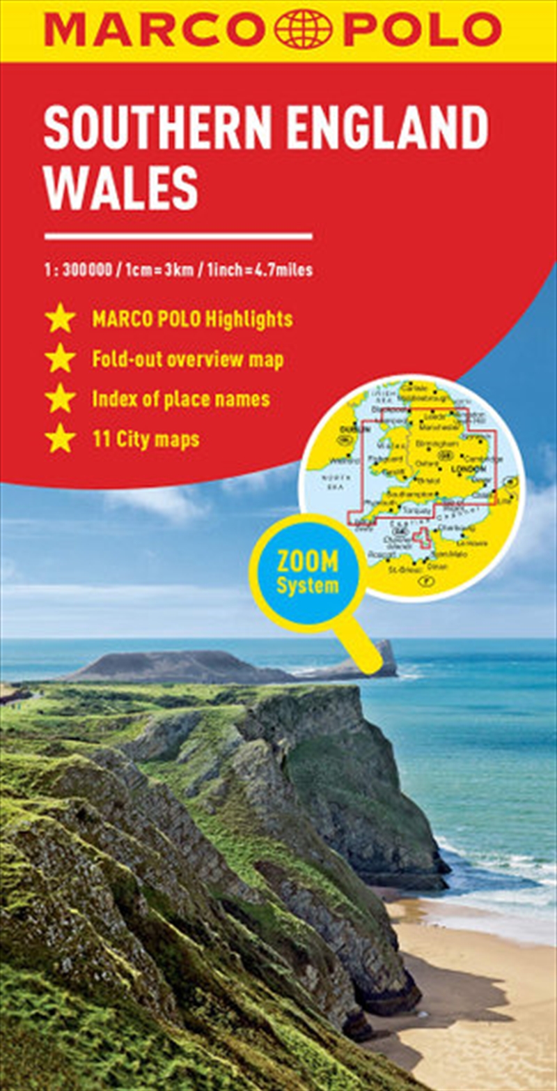 Southern England and Wales Marco Polo Map/Product Detail/Geography