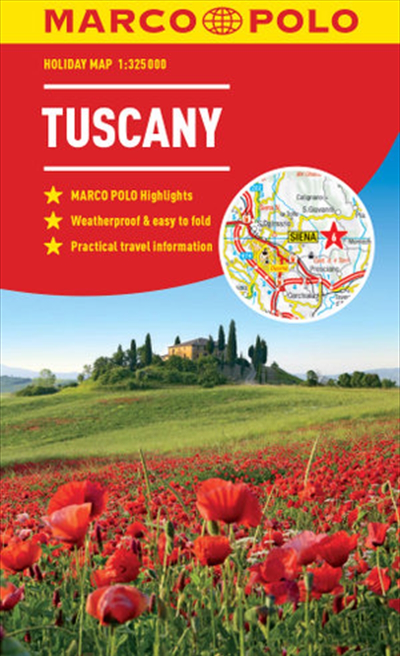 Tuscany Marco Polo Holiday Map pocket size, easy fold/Product Detail/Geography