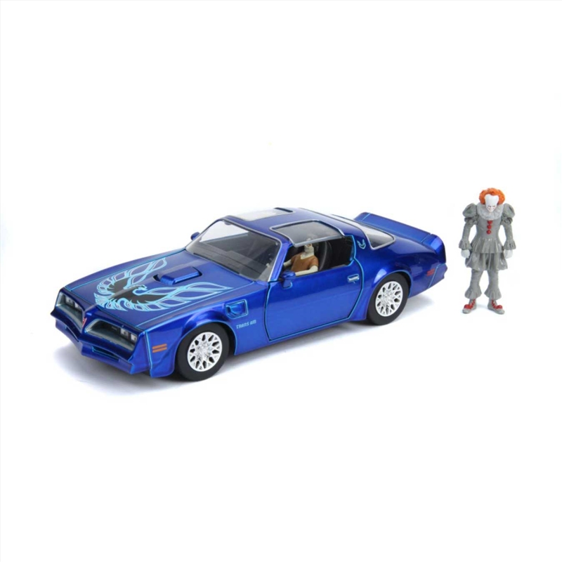 It (2017) - 1977 Pontiac Firebird 1:24 with Pennywise Figure Hollywood Ride/Product Detail/Figurines