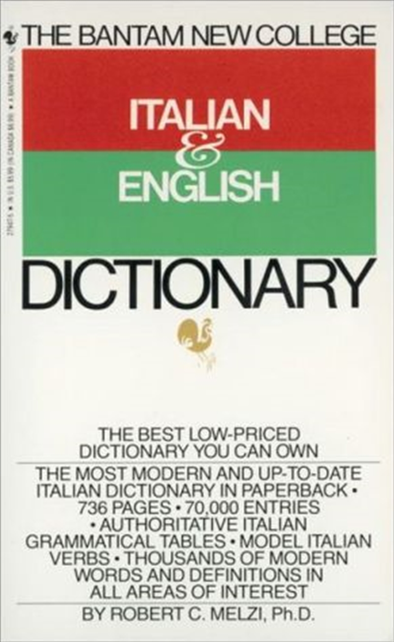 Buy Bantam Italian/English Dictionary Online Sanity
