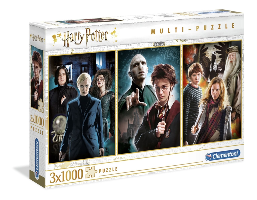 Harry Potter 3 Pack - 1000 Piece Each | Merchandise
