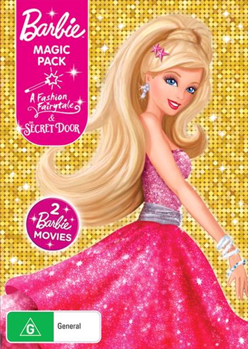 Barbie Magic Pack - Barbie A Fashion Fairytale / Barbie And The Secret Door  2 On 1 With Necklace/Product Detail/Animated