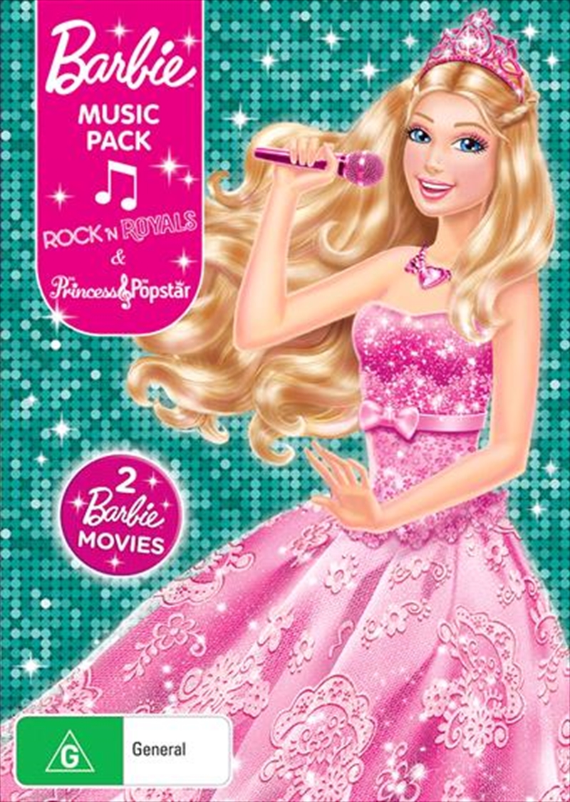 Barbie Music Pack - Barbie In Rock 'n Royals / Barbie The Princess and The Popstar  2 On 1 With Nec/Product Detail/Animated