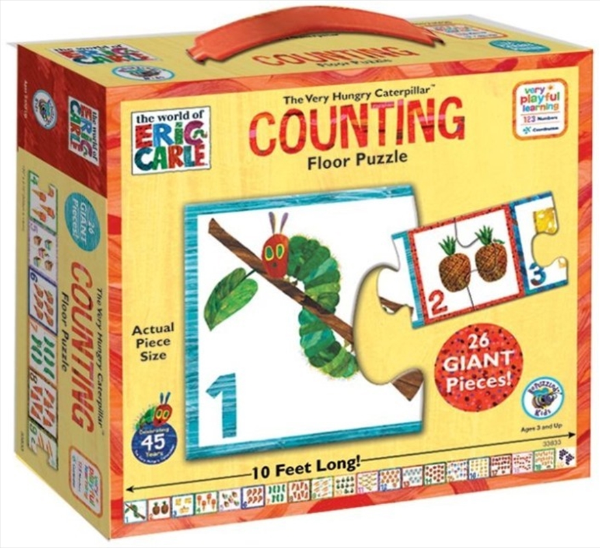 Counting Floor Puzzle - Very Hungry Caterpillar - 26 Giant Pieces/Product Detail/Education and Kids