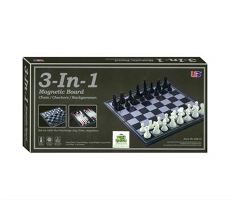 Chess/Checkers/Backgammon 12.5'' - 3 IN 1/Product Detail/Board Games