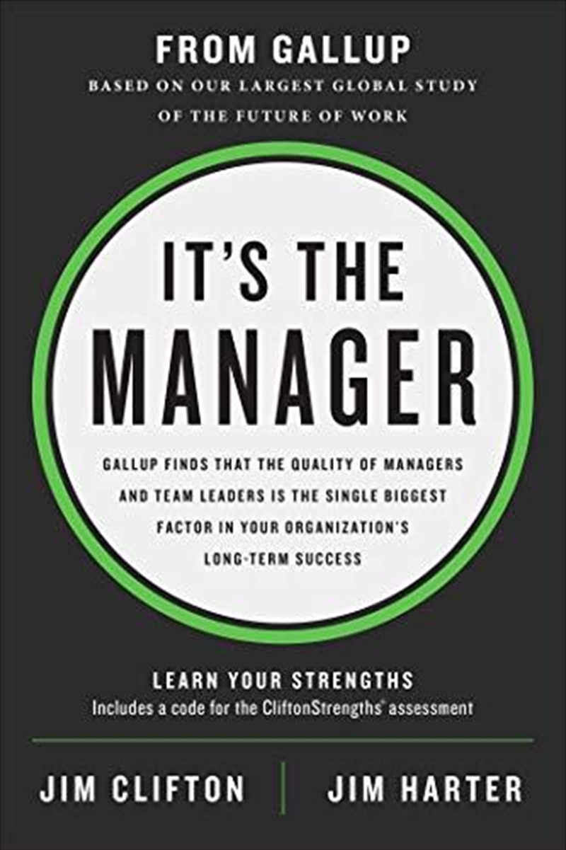 It's The Manager: Gallup Finds The Quality Of Managers And Team Leaders Is The Single Biggest Factor/Product Detail/Business Leadership & Management