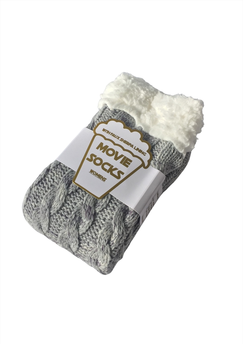 Grey Plait Knot Movie Socks/Product Detail/Socks