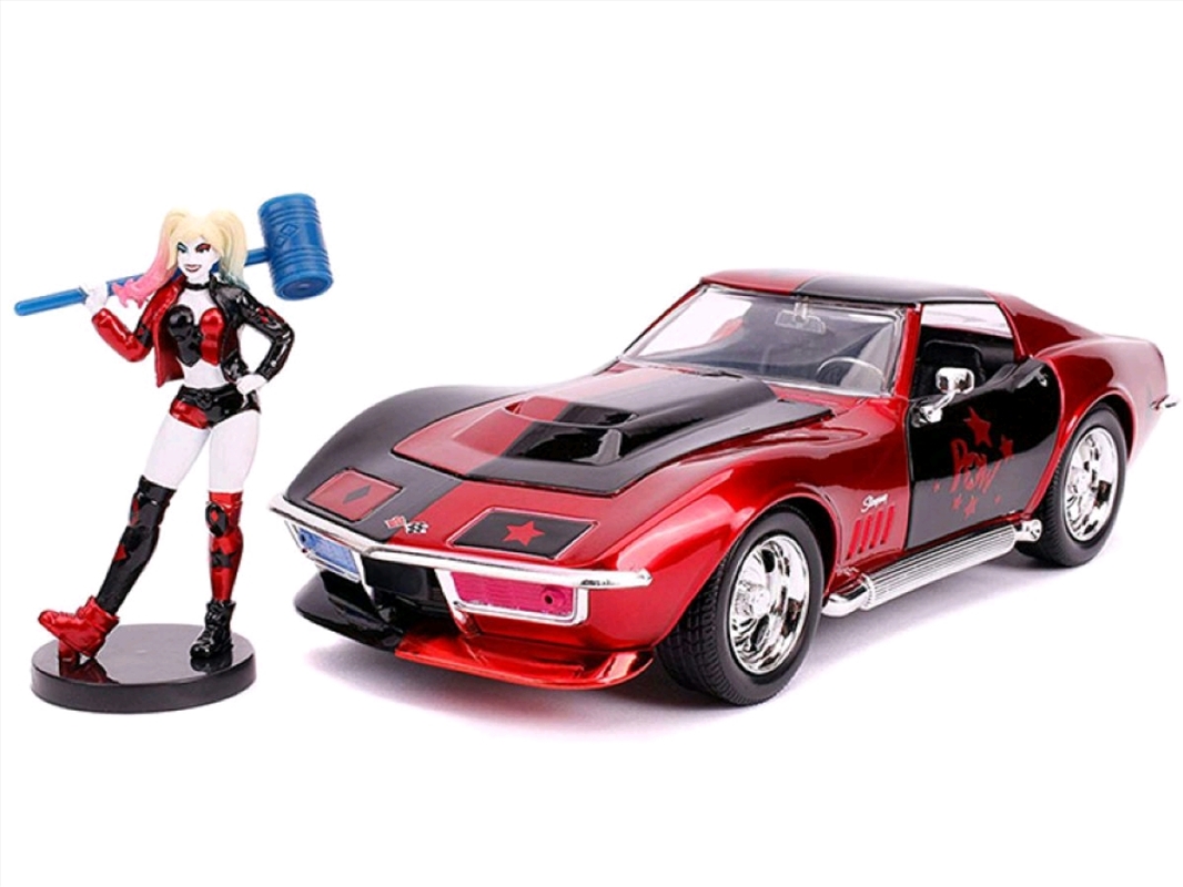 Batman - Harley Quinn 69 Corvette 1:24 Scale Hollywood Ride/Product Detail/Figurines