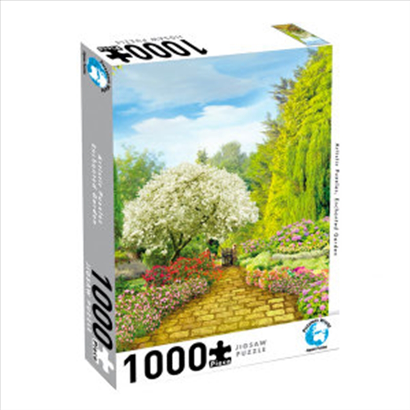 Puzzlers World Artistics Enchanted Garden 1000 Piece Jigsaw Puzzle