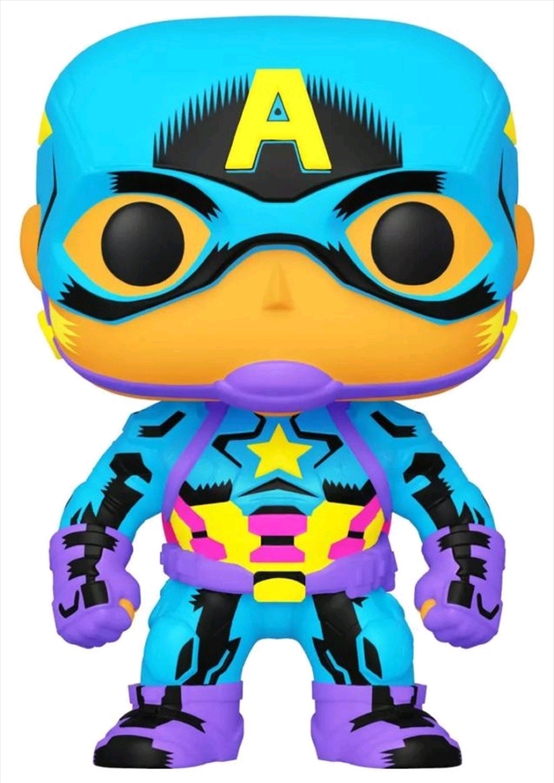 Captain America - Captain America Black Light US Exclusive Pop! Vinyl [RS]/Product Detail/Movies