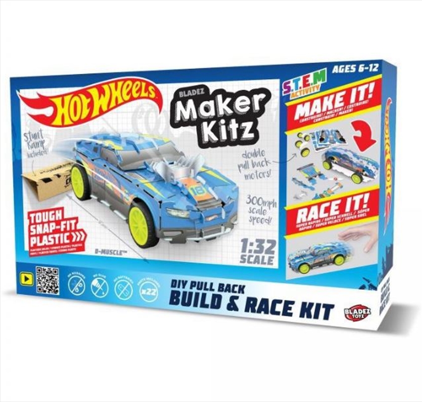 Hot Wheels Maker Kitz Pull Back Build & Race Kit/Product Detail/Play Sets