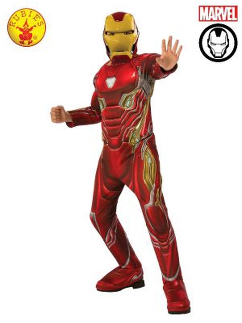 Kids Avengers: Endgame Deluxe Iron Man Mark 50 Suit Costume: Small | Apparel