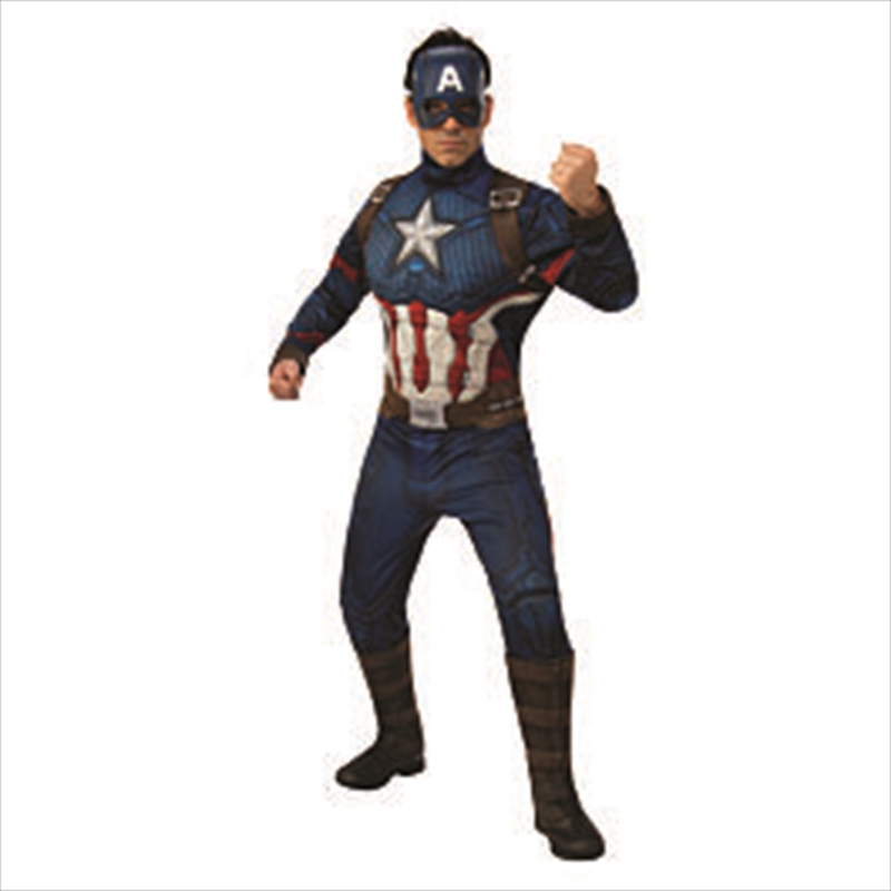 Captain America Deluxe Avg4 Costume - Size Std/Product Detail/Costumes