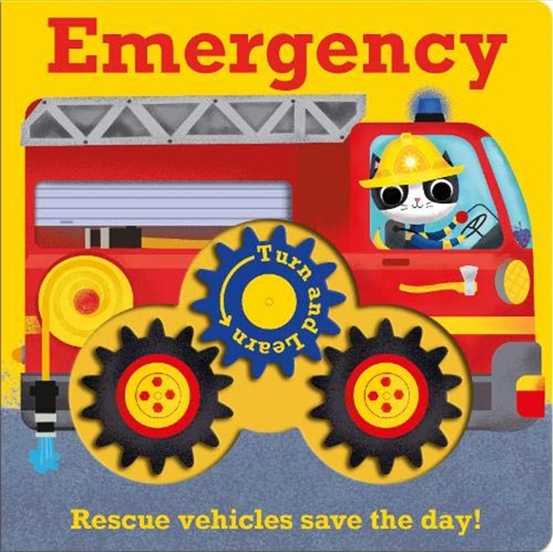 Emergency: Rescue Vehicles Save The Day (turn And Learn) [board Book]/Product Detail/Children