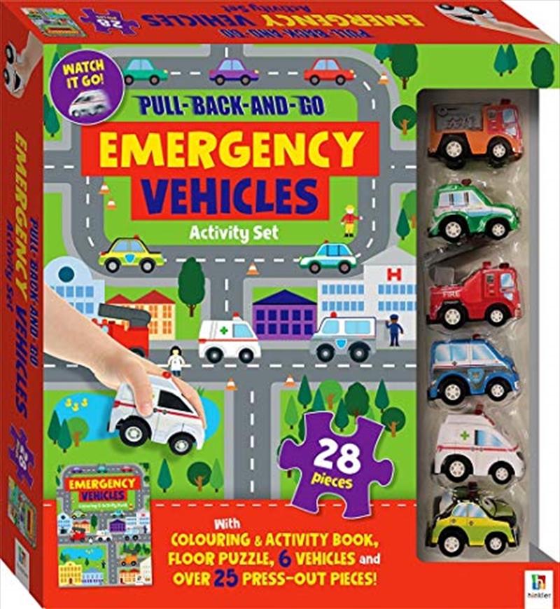 Pull-back-and-go: Emergency Vehicles/Product Detail/Kids Activity Books