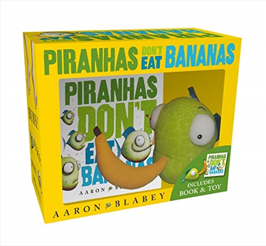 Piranhas Don't Eat Bananas Mini Book + Plush/Product Detail/Childrens Fiction Books