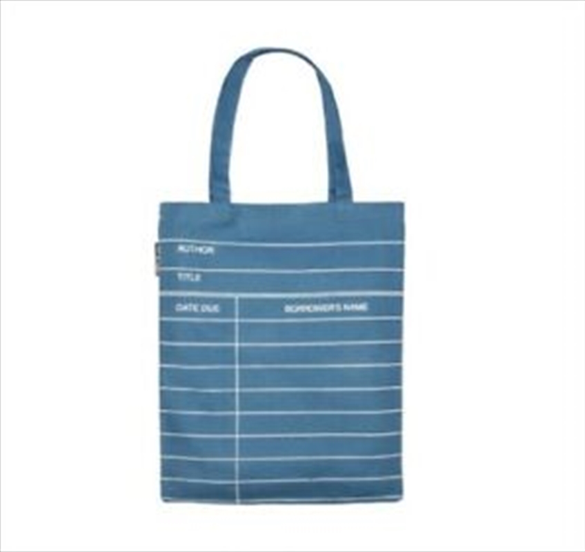 Library Card: Blue Tote Bag/Product Detail/Bags