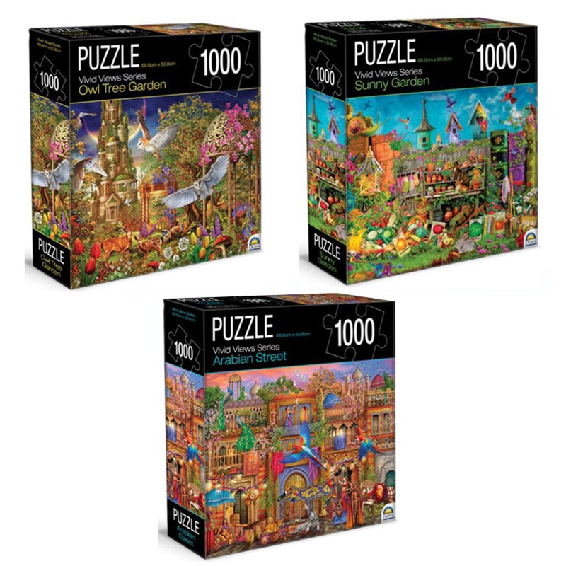 Vivid Views Series Assorted - Crown 1000 Piece Puzzle (SELECTED AT RANDOM) | Merchandise